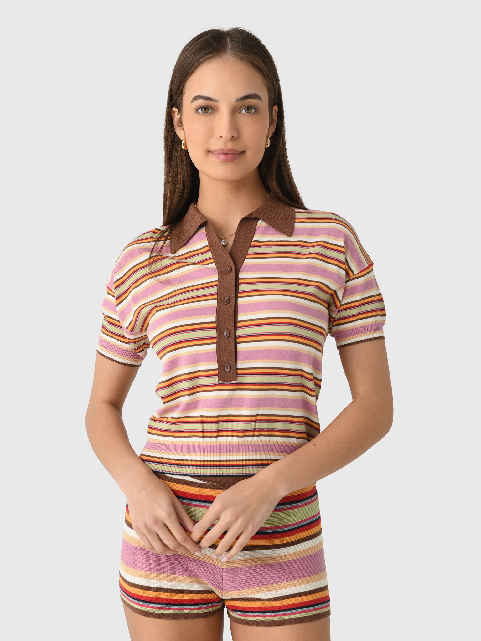 Faithfull The Brand Women's Sable Polo Shirt - Saint Bernard