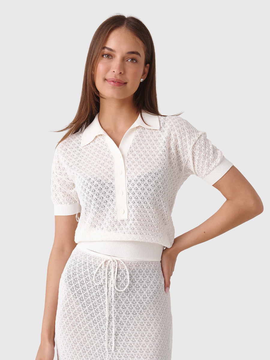 Faithfull The Brand Women's Lenna Polo Top - Saint Bernard