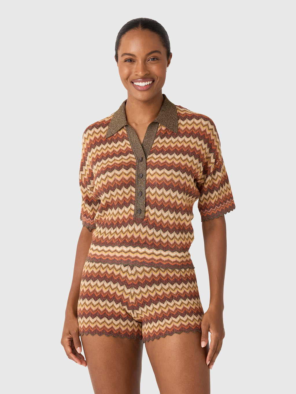 Faithfull The Brand Women's Raya Polo Top - Saint Bernard