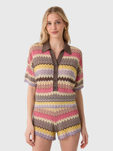Faithfull The Brand Women's Raya Polo Top - Saint Bernard