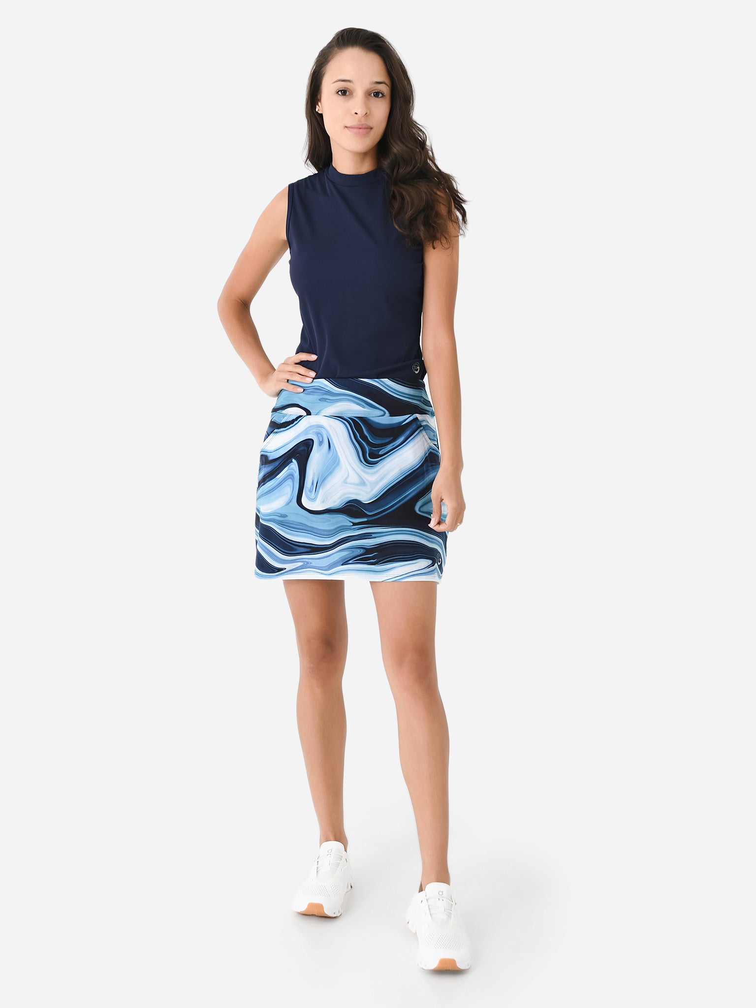 Foray Golf Women's Mock Neck Rib Top | $100.00 | Saint Bernard