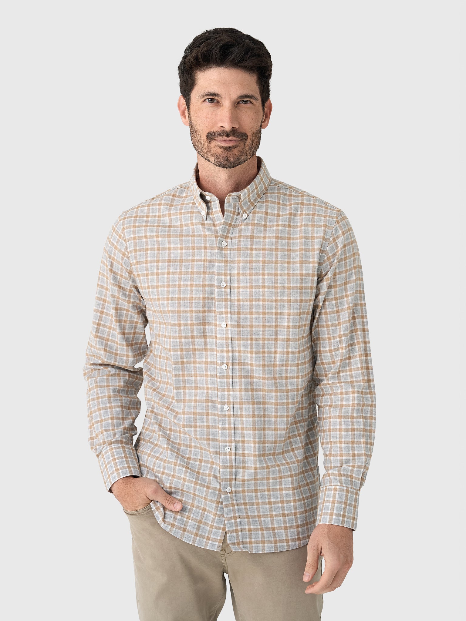 RYE51 Men's The Flannery Button-Down Shirt - Saint Bernard
