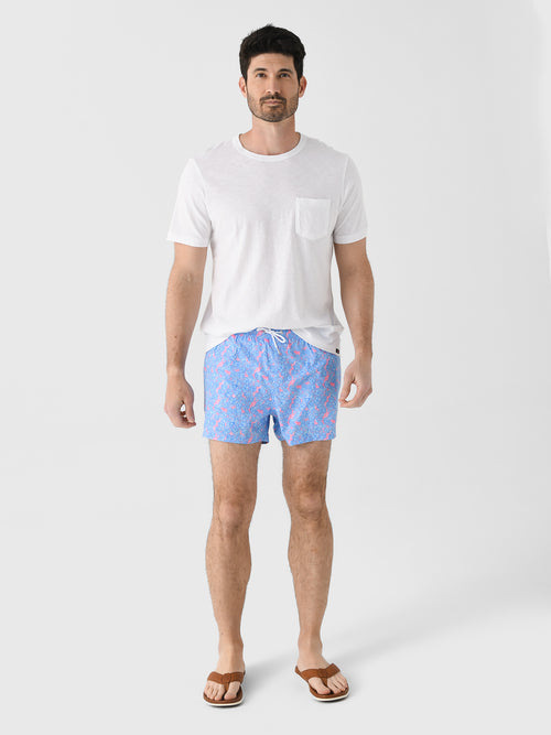 Bermies Men's Floral Swim Trunk