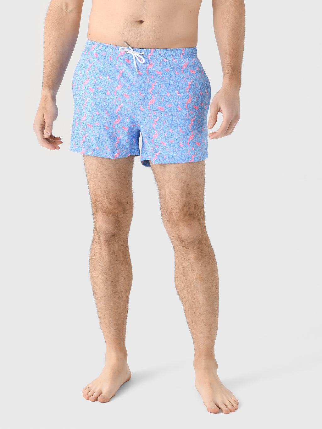 Bermies Men's Floral Swim Trunk - Saint Bernard
