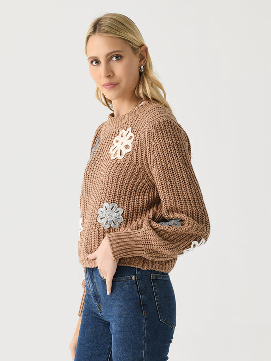 JDY sweater met hartjes black 15355417
