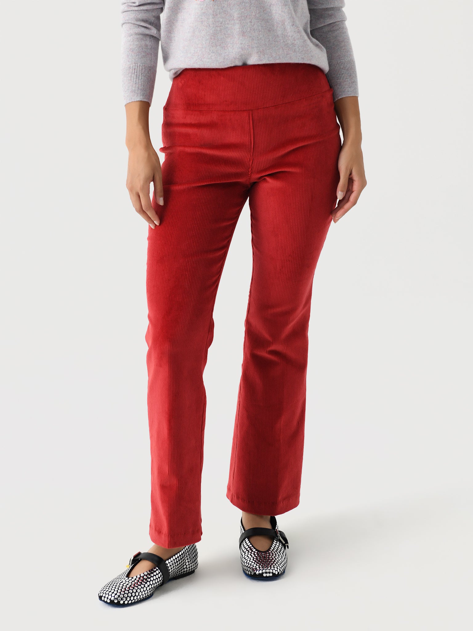 SPRWMN Women's Corduroy Ankle Flare Pant - Saint Bernard