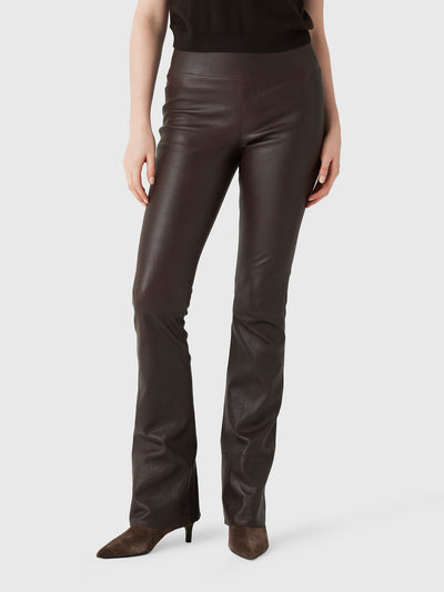 SPRWMN Women's Jane Leather Micro Flare Pant