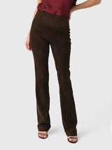 SPRWMN Women's Suede Micro Flare Pant - Saint Bernard