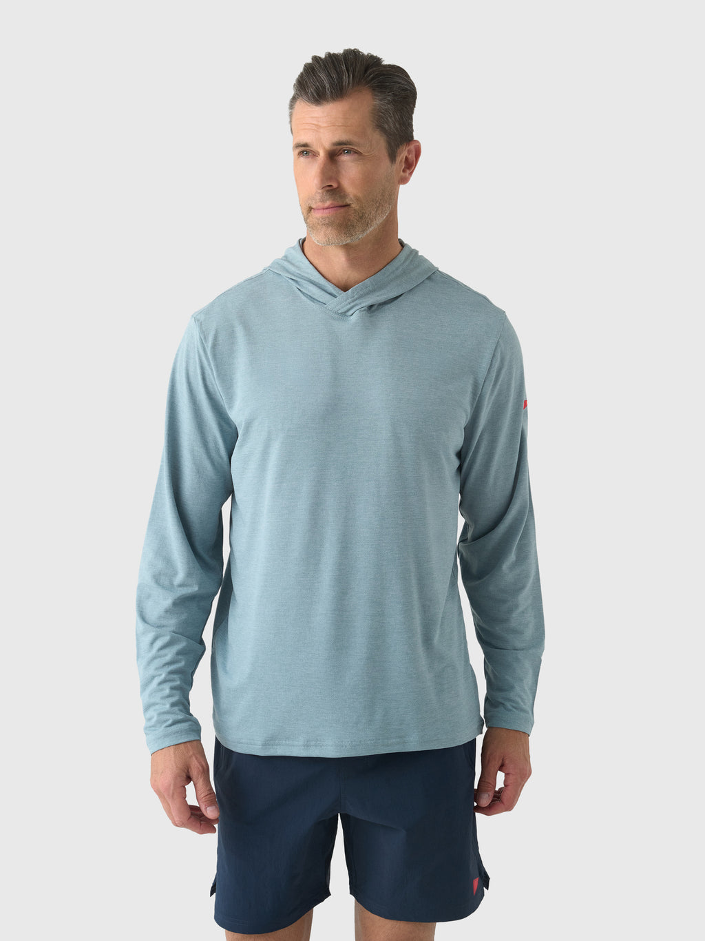 Florence Marine X Men's Airtex Long Sleeve Hooded Shirt - Saint Bernard
