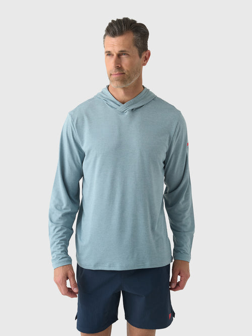 Florence Marine X Men's Airtex Long Sleeve Hooded Shirt