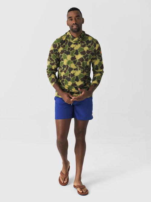 Florence Marine X Men's Airtex Long Sleeve Hooded Shirt