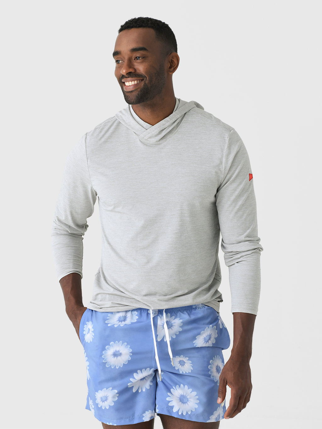 Florence Marine X Men's Airtex Long Sleeve Hooded Shirt - Saint Bernard