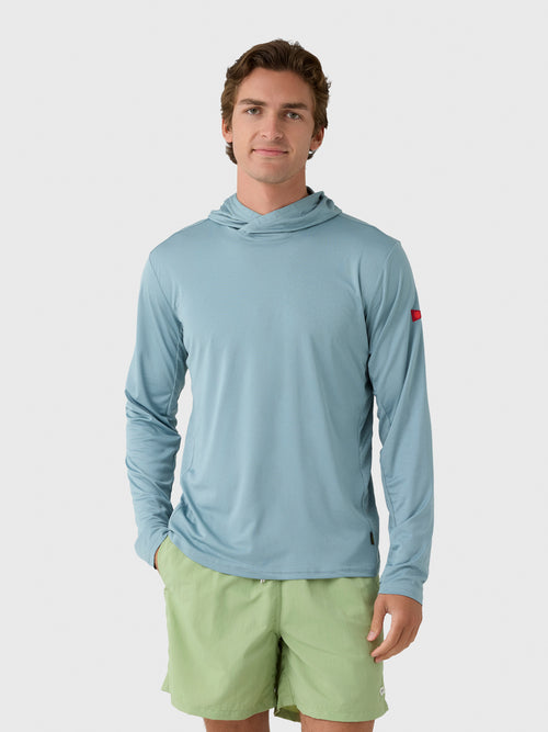 Florence Marine X Men's Sun Pro Long Sleeve Crossover Hooded UPF Shirt