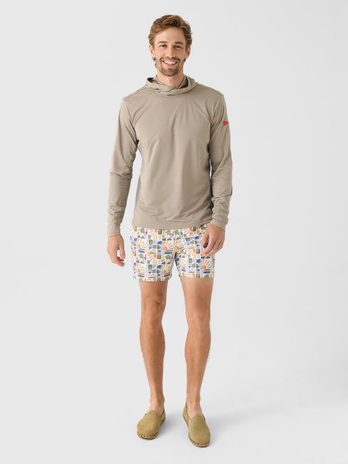 Florence Marine X Men's Sun Pro Long Sleeve Crossover Hooded UPF Shirt