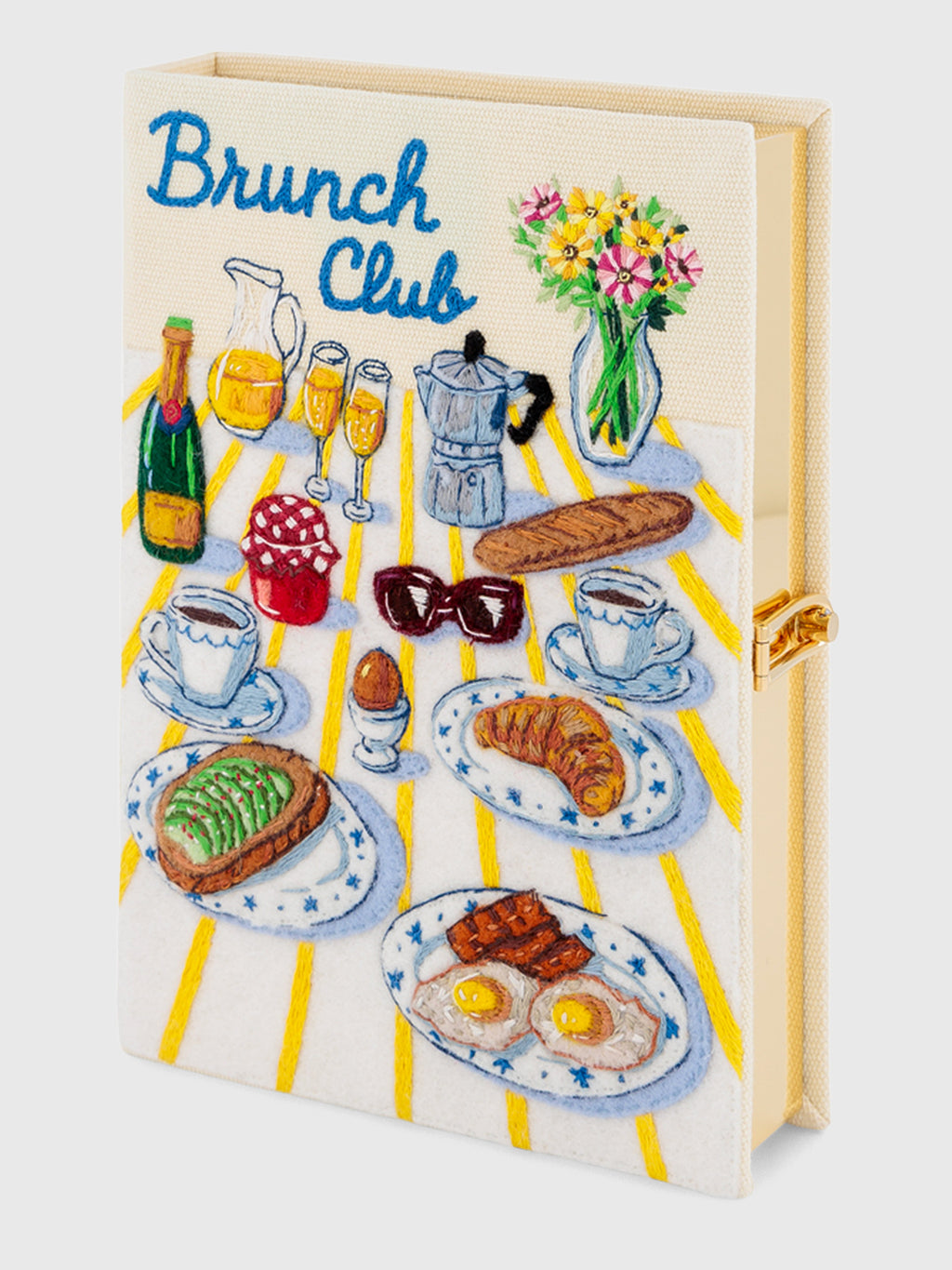 Olympia Le-Tan Brunch Club Book Clutch - Saint Bernard