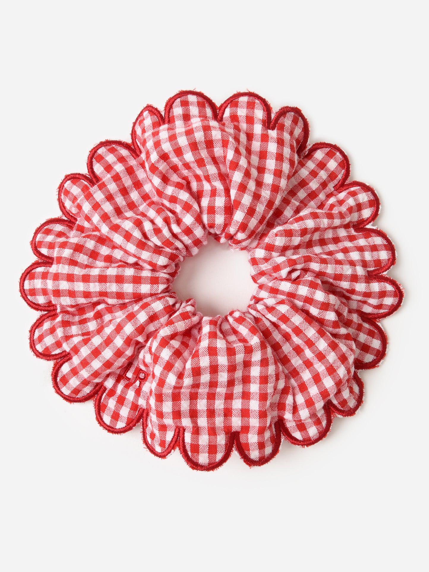 Loeffler Randall Frankie Scallop Scrunchie - Saint Bernard