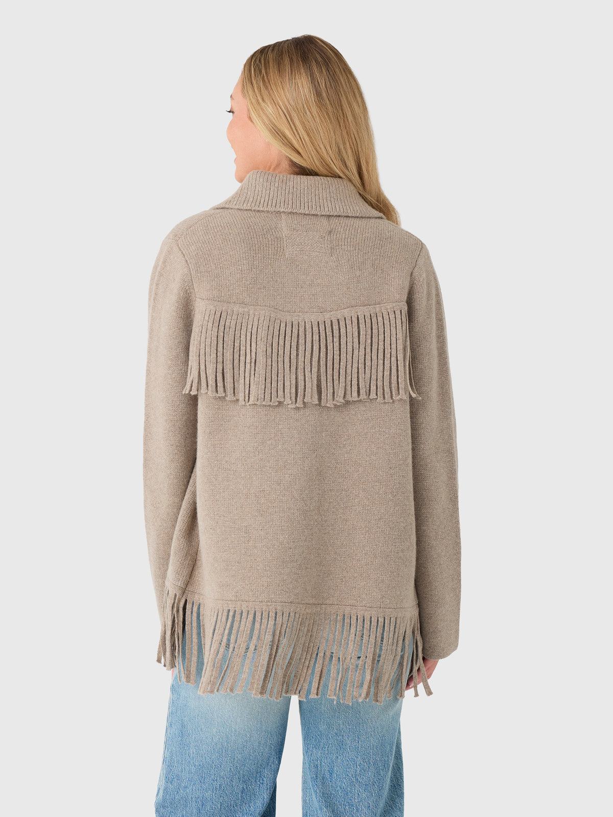 Love Note Women's Fringe Sweater Jacket - Saint Bernard