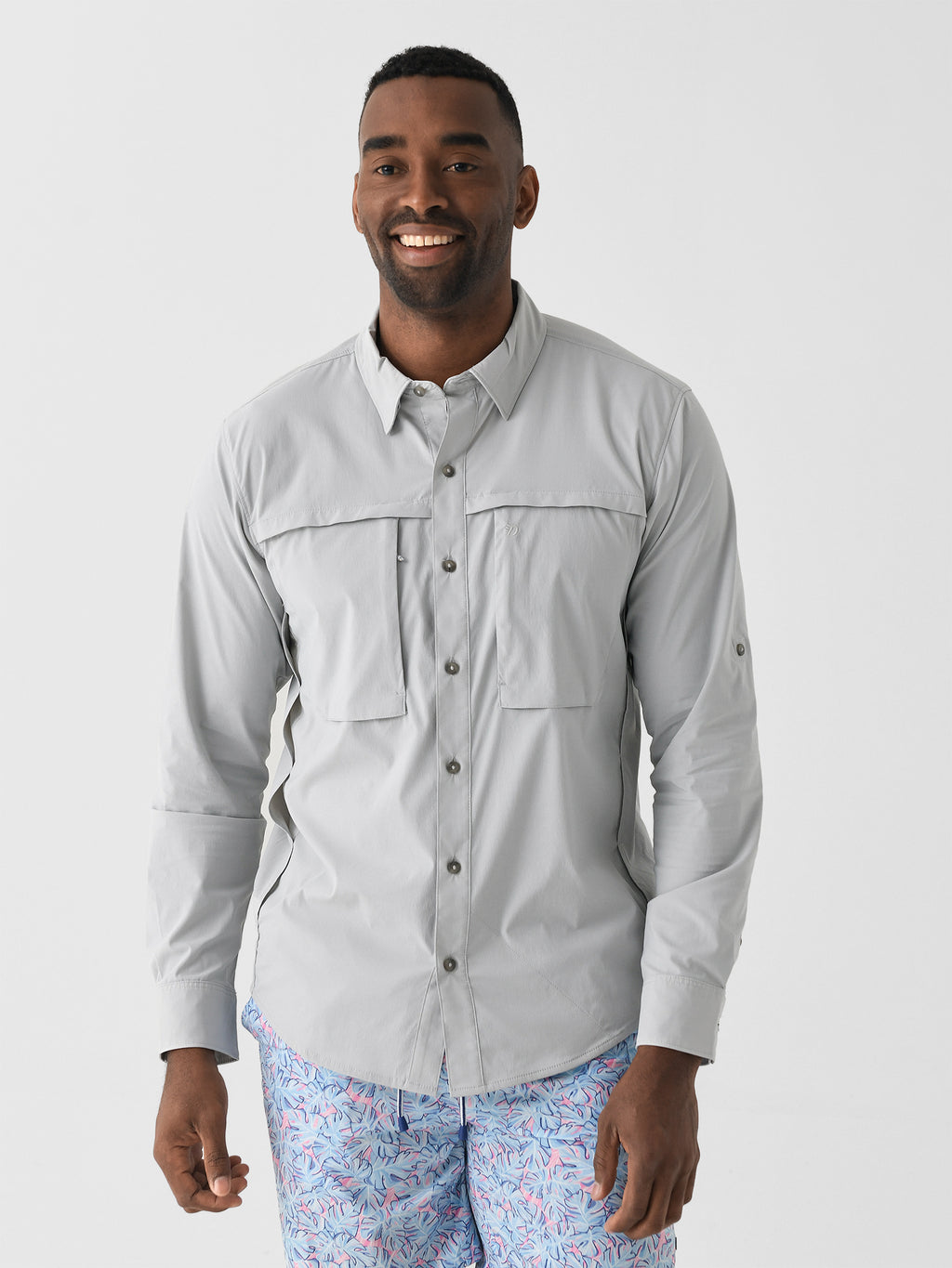 Duck Camp Men's Long Sleeve Lightweight Fishing Shirt - Saint Bernard