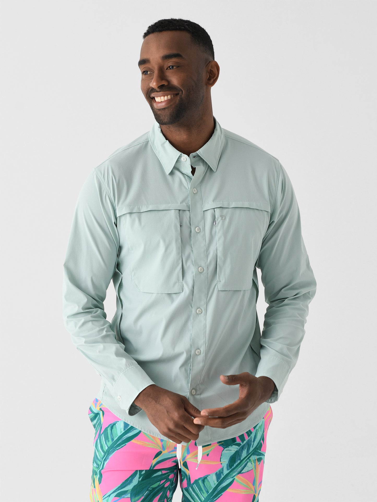 Duck Camp Men's Long Sleeve Lightweight Fishing Shirt - Saint Bernard