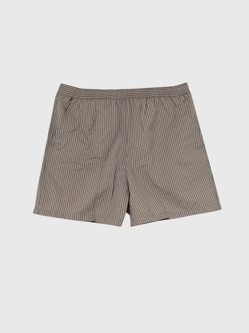 Bather Men's Fossil Seersucker Modern Swim Trunk