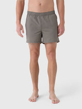 Bather Men's Fossil Seersucker Modern Swim Trunk - Saint Bernard