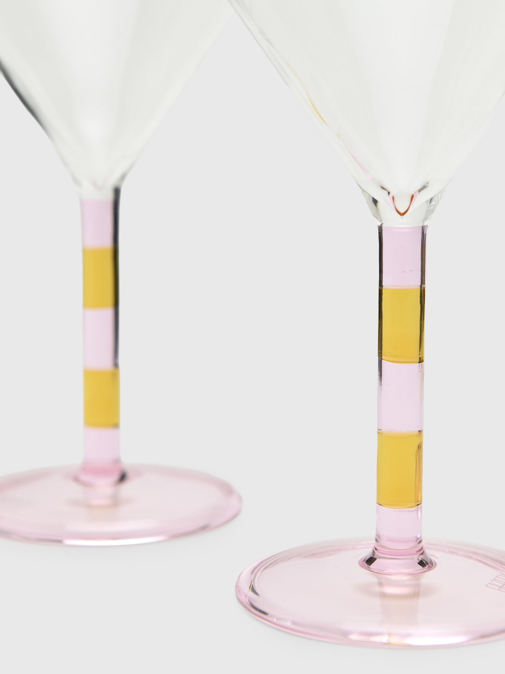 Fazeek Striped Martini Glass Set - Saint Bernard