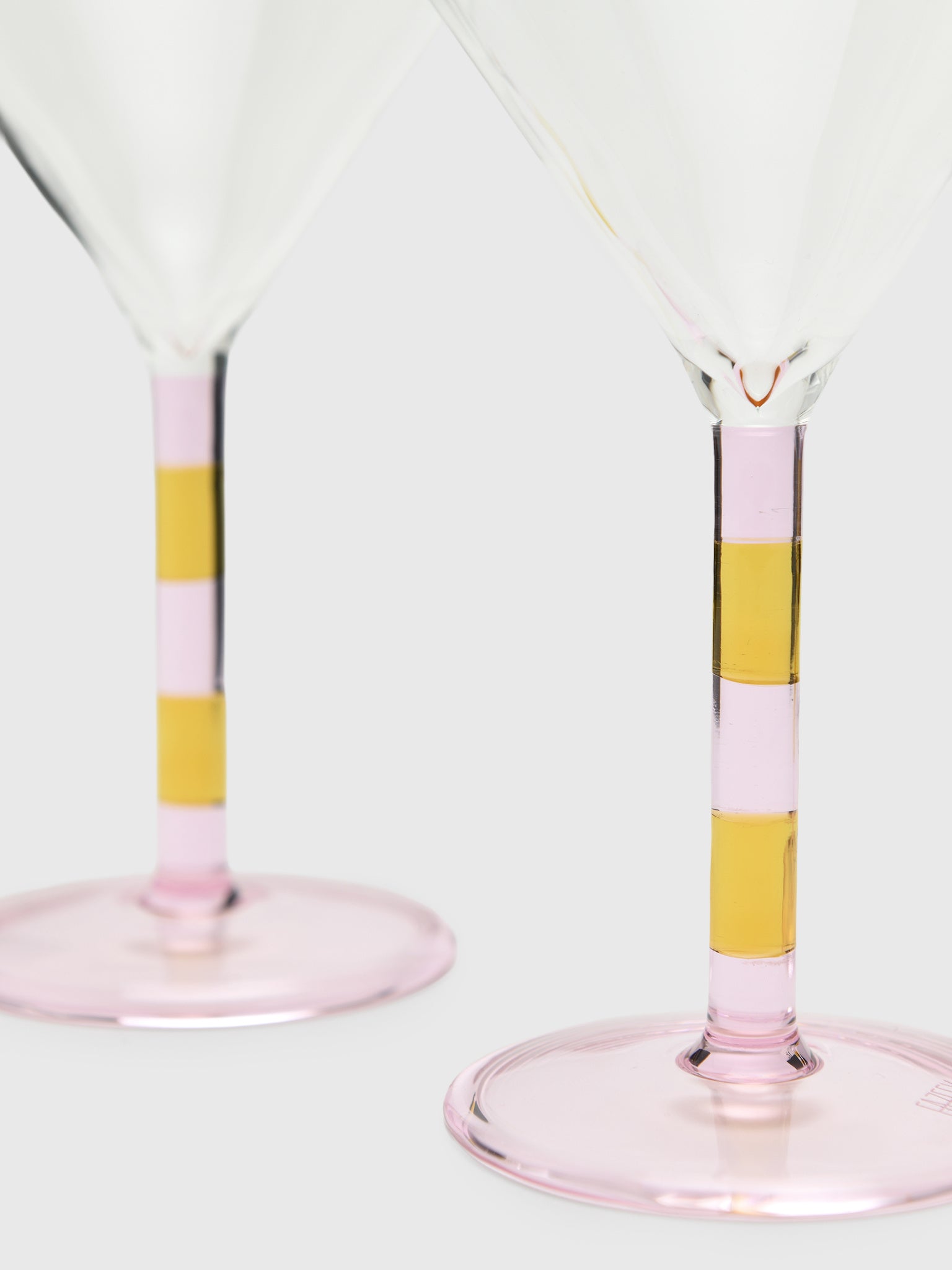 Fazeek Striped Martini Glass Set - Saint Bernard