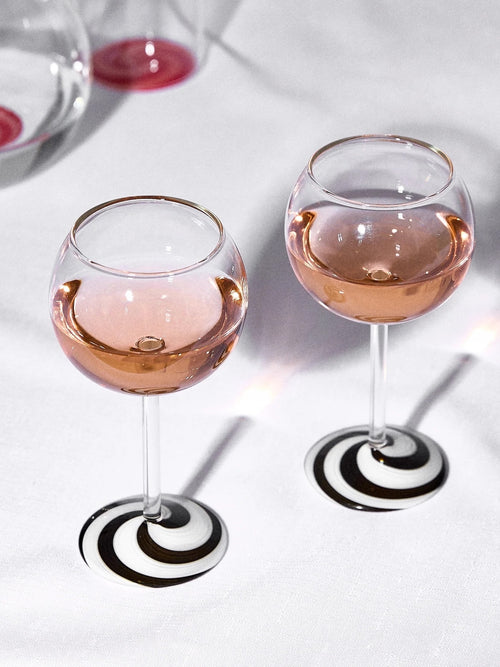 Fazeek Swirl Wine Glass Set