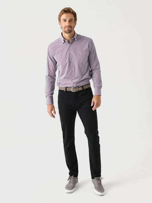 RYE51 Men's French Terry Comfort Stretch Five-Pocket Pant