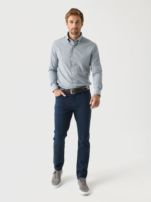 RYE51 Men's French Terry Comfort Stretch Five-Pocket Pant