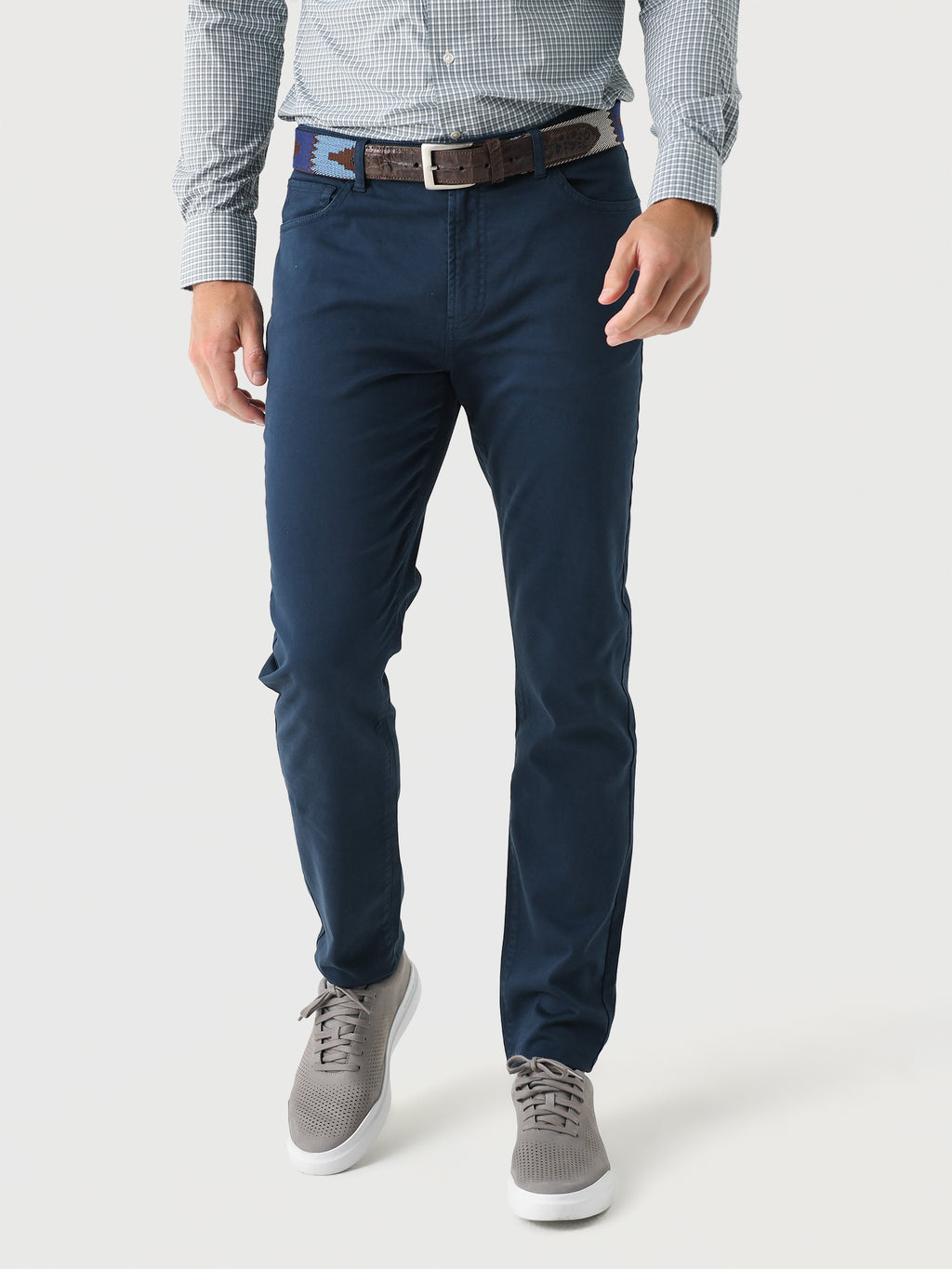 RYE51 Men's French Terry Comfort Stretch Five-Pocket Pant - Saint Bernard