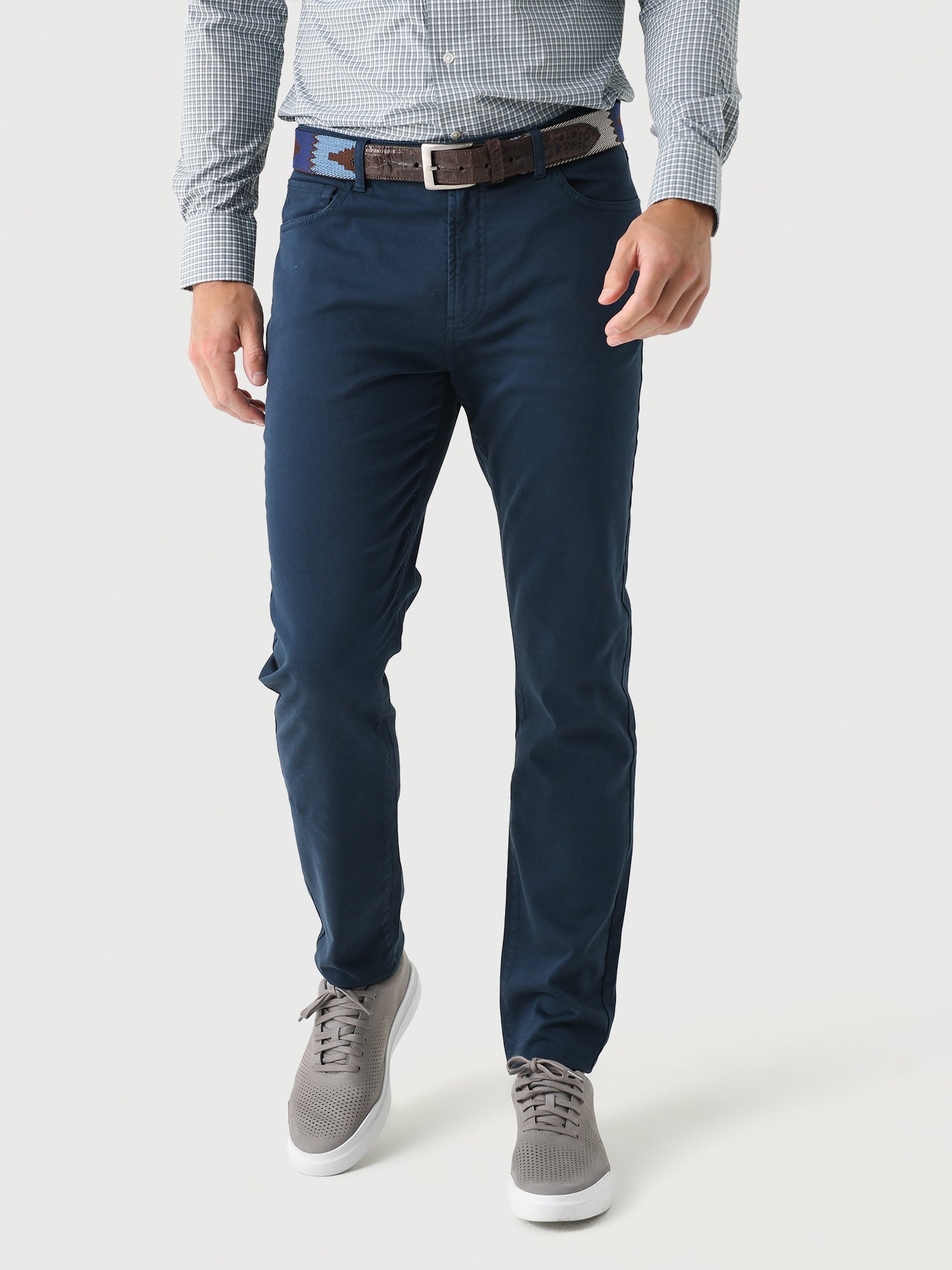 RYE51 Men's French Terry Comfort Stretch Five-Pocket Pant - Saint Bernard