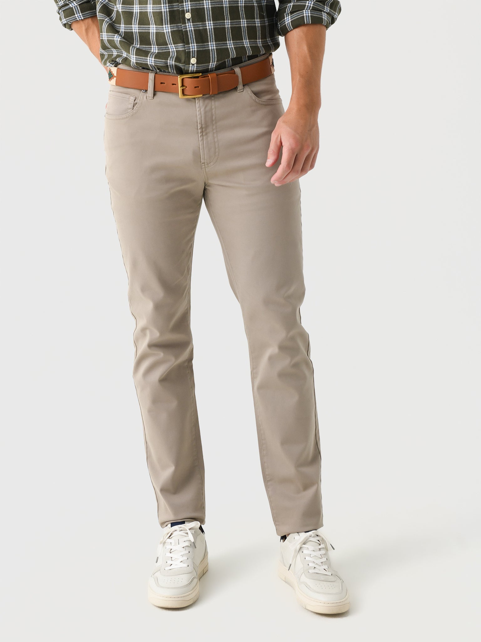 RYE51 Men's French Terry Comfort Stretch Five-Pocket Pant - Saint Bernard