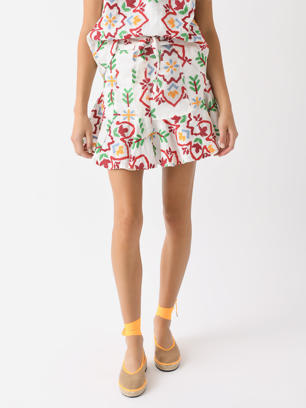 Never A Wallflower Women's Prairie Mini Skirt - Saint Bernard