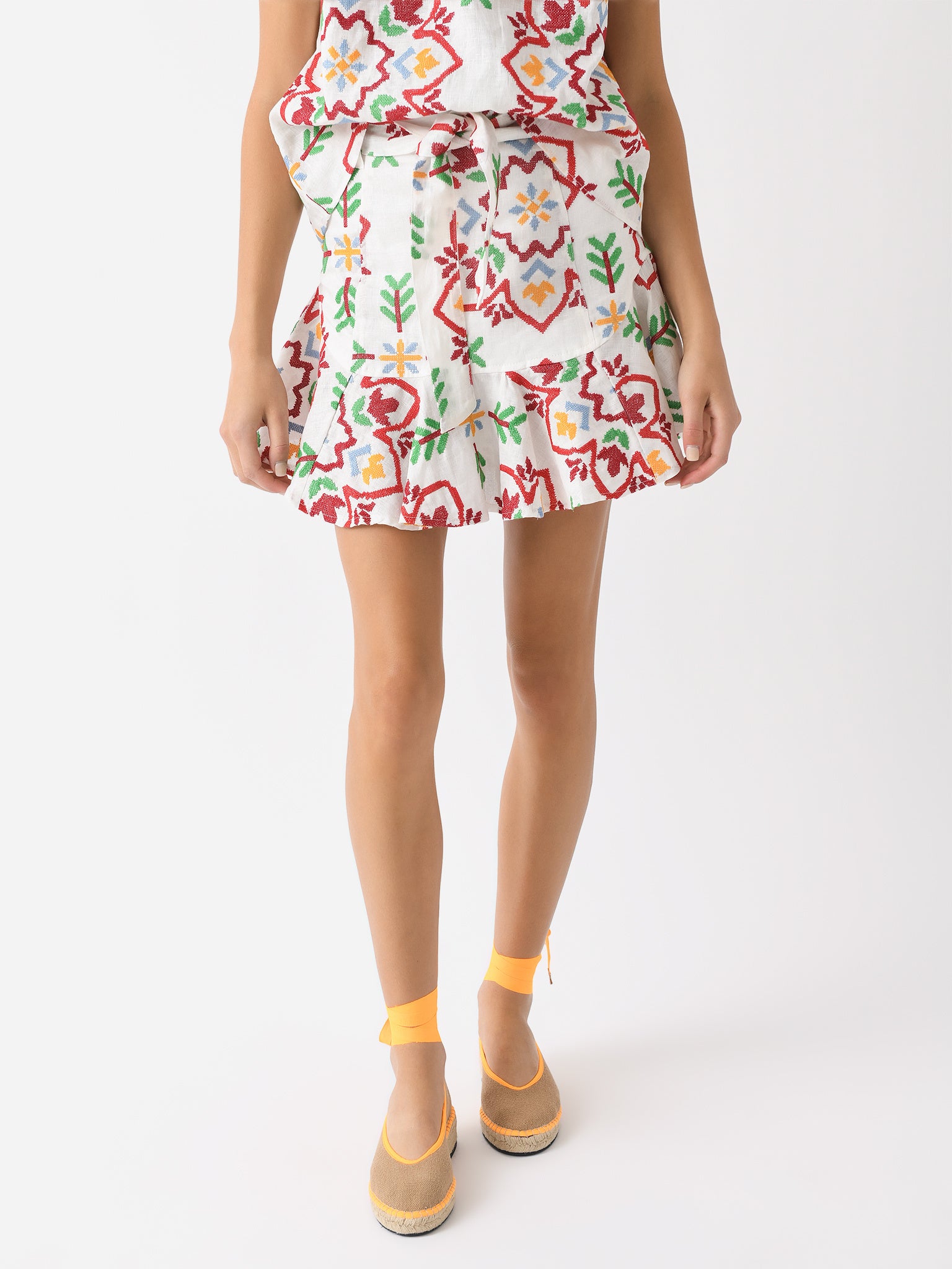 Never A Wallflower Women's Prairie Mini Skirt - Saint Bernard