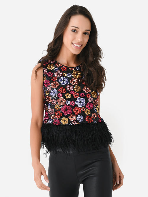 Le Superbe Women's Murakami Sequin Top