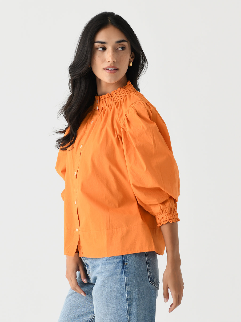 Never A Wallflower Women's Elastic Collar Top - Saint Bernard