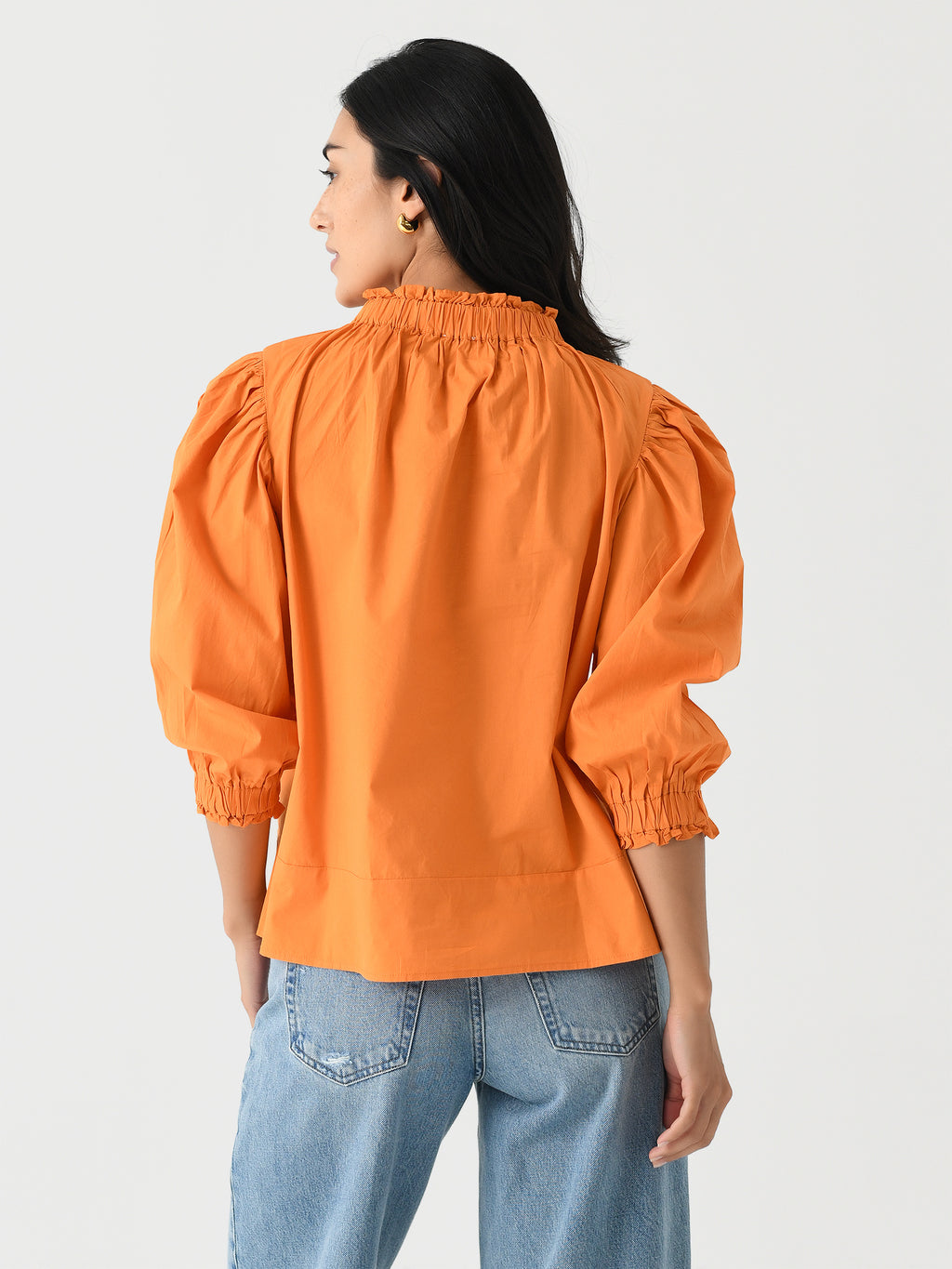 Never A Wallflower Women's Elastic Collar Top - Saint Bernard