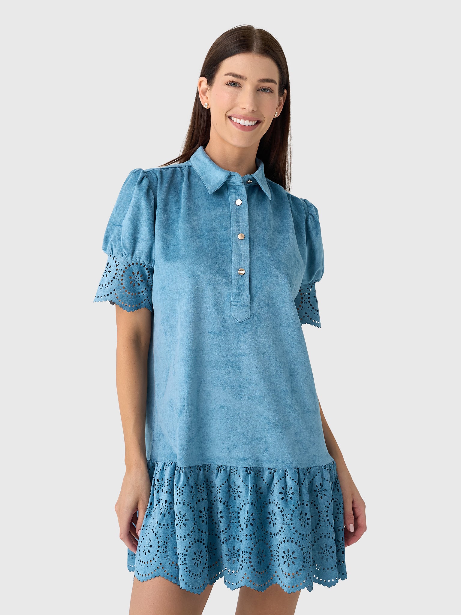 Never A Wallflower Women's Everything Short Sleeve Dress - Saint Bernard