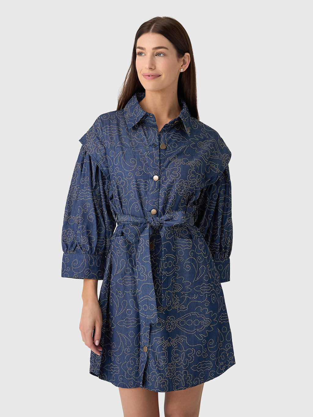 Never A Wallflower Women's Denim Dress - Saint Bernard