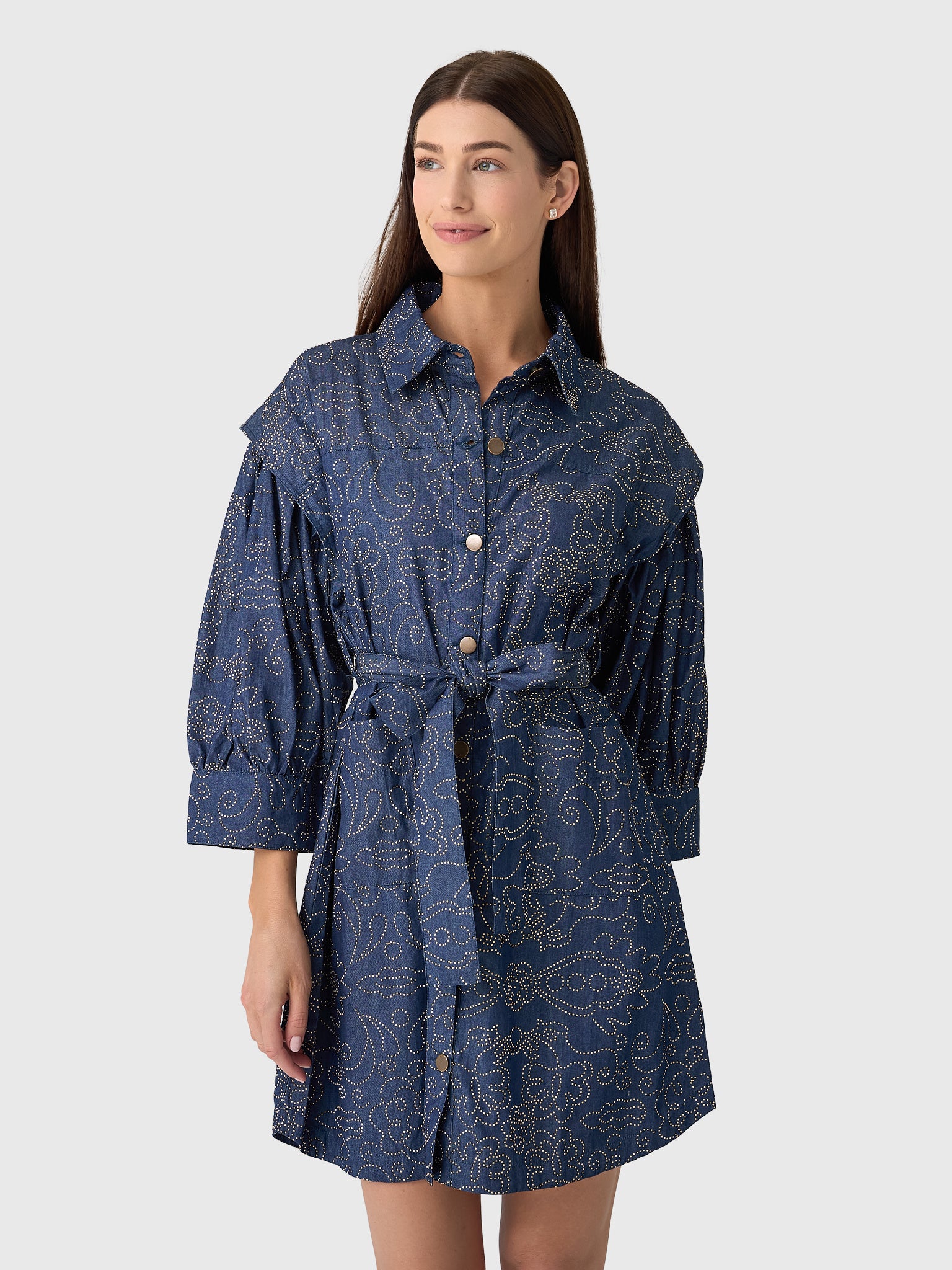 Never A Wallflower Women's Denim Dress - Saint Bernard