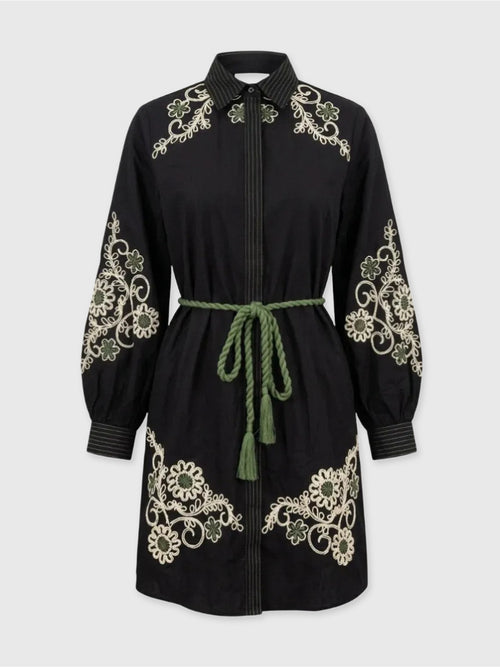 Never A Wallflower Women's French Knot Short Dress