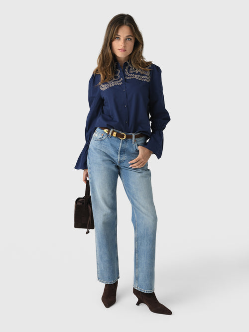 Never A Wallflower Women's French Knot Button Down