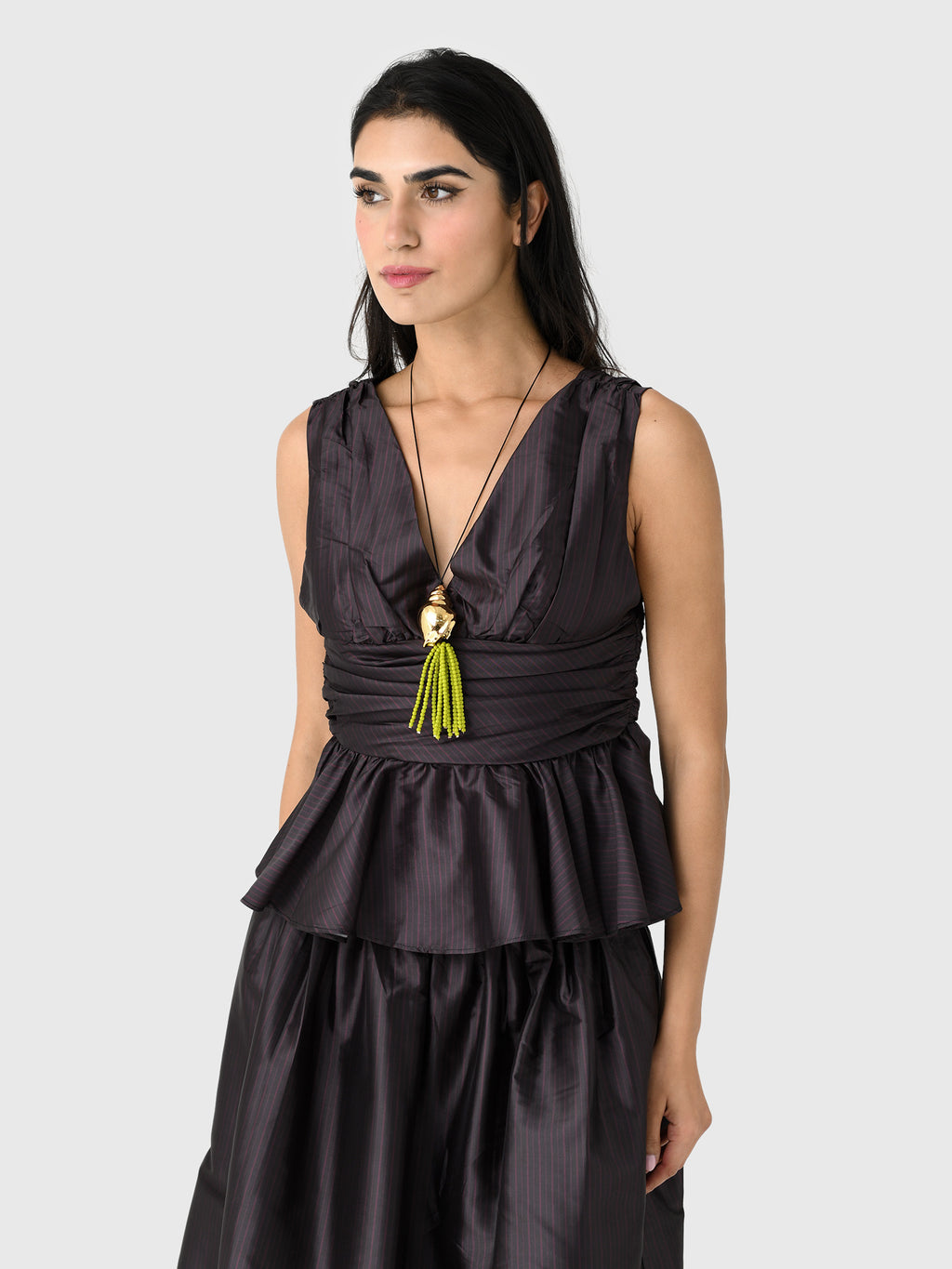 Never A Wallflower Women's Peplum Top - Saint Bernard