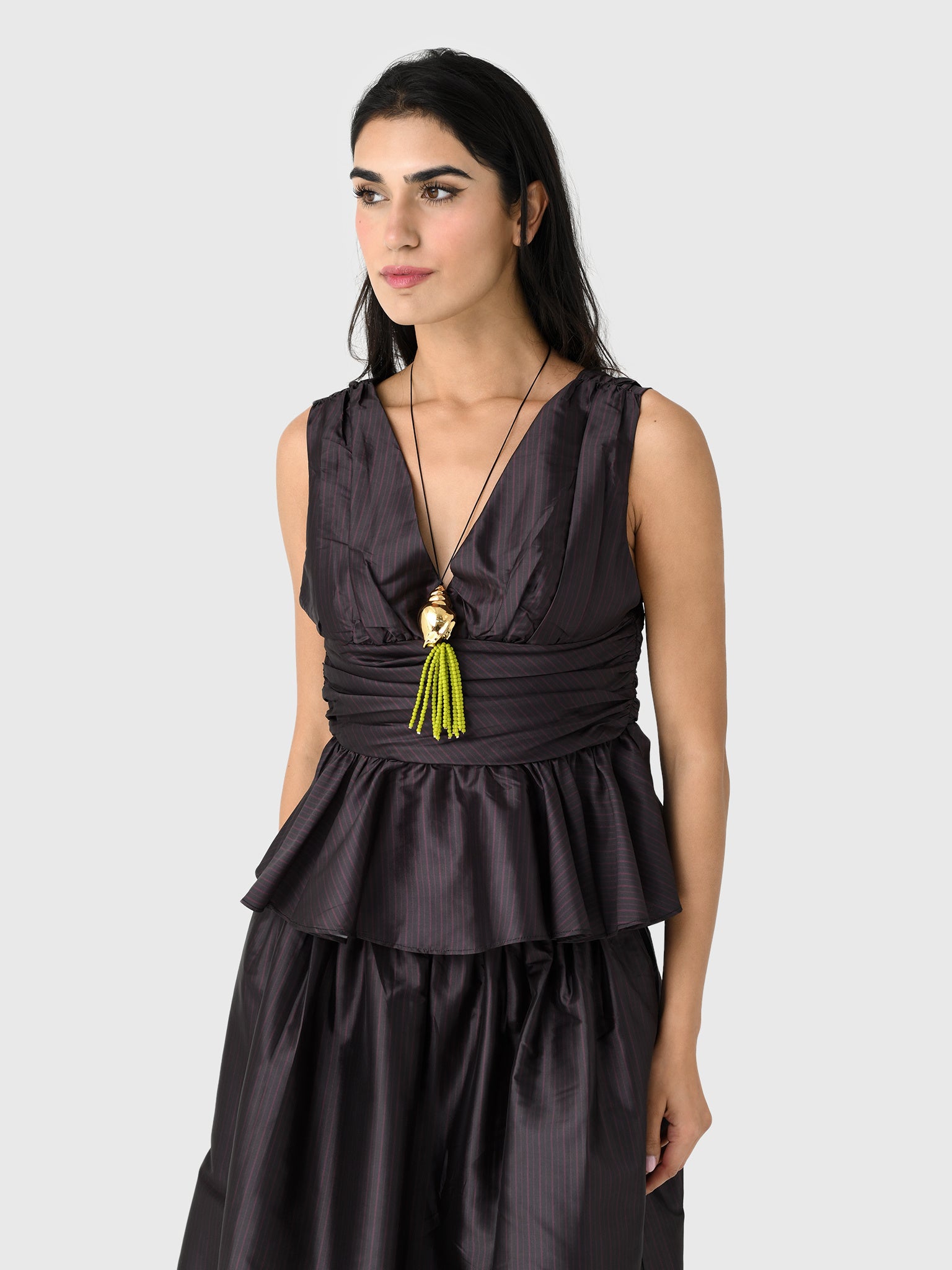 Never A Wallflower Women's Peplum Top - Saint Bernard