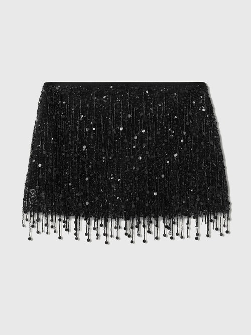 Asta Women's Yasmin Hand Beaded Mini Skirt
