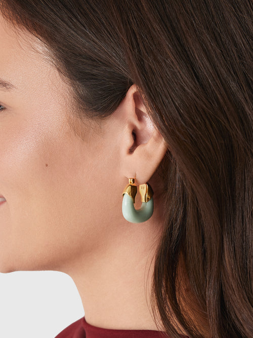 Lizzie Fortunato Mini Organic Hoop Earrings - Saint Bernard