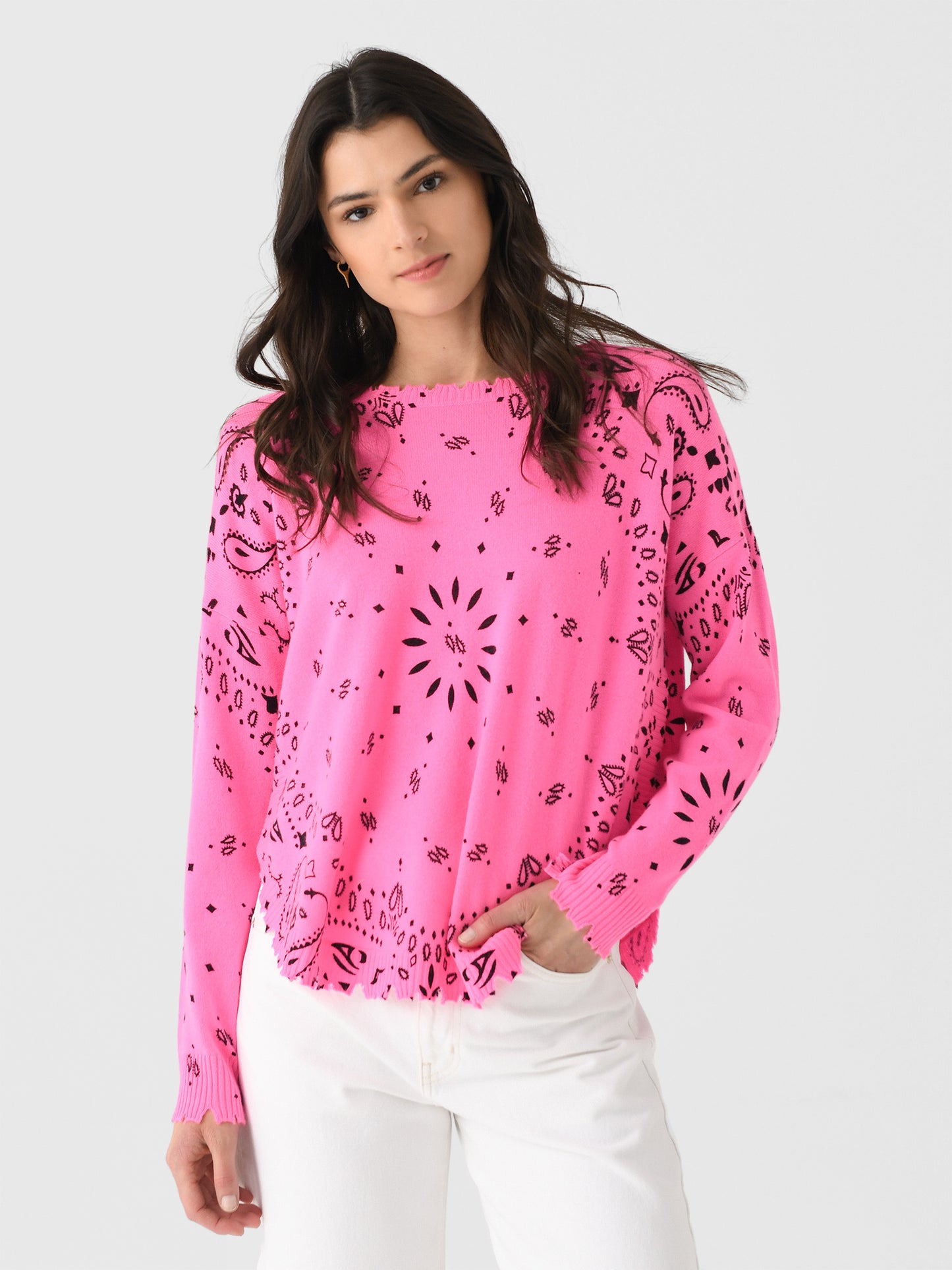 Kujten Women's Mela Bandana Sweater - Saint Bernard