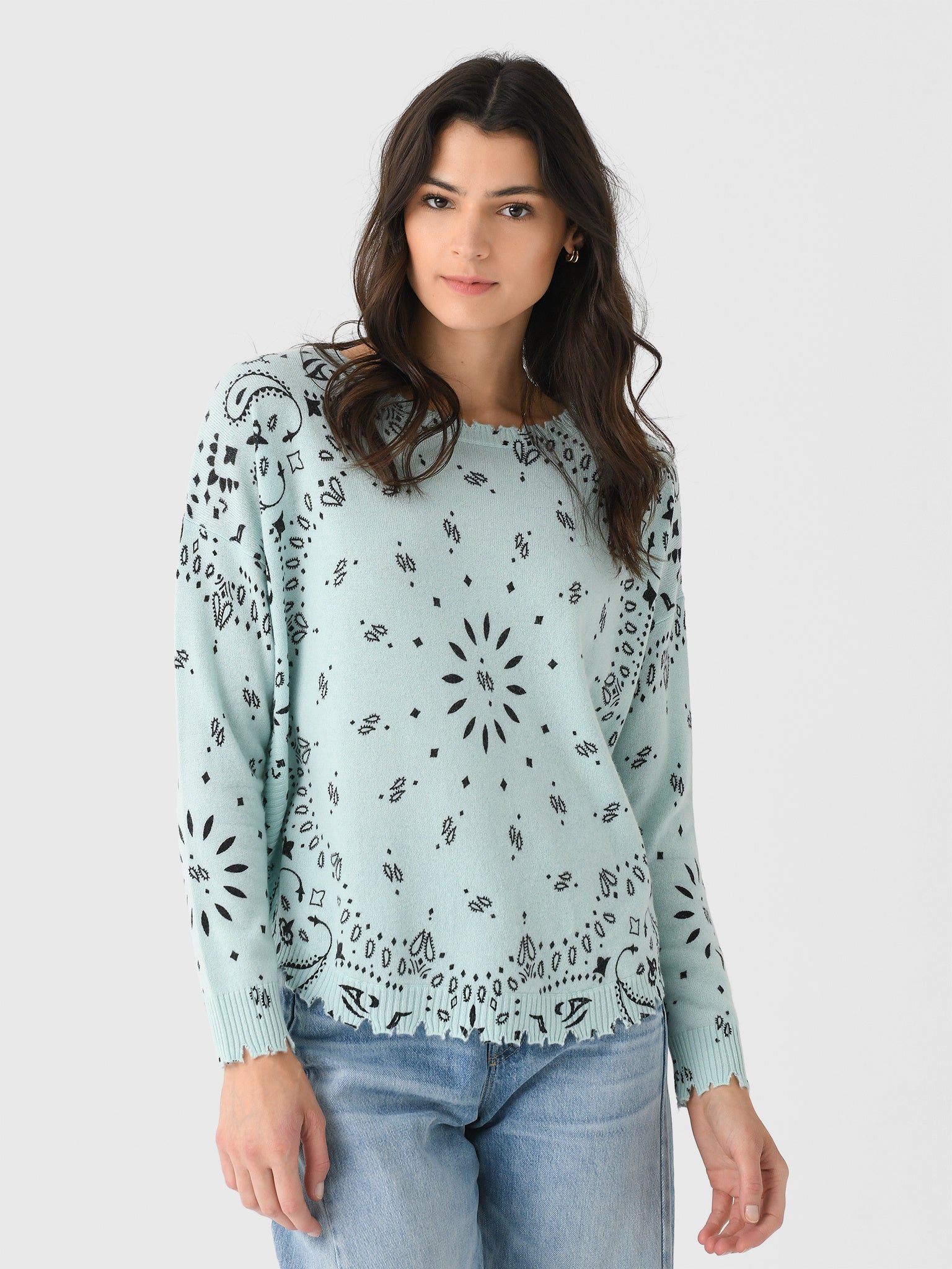 Kujten Women's Mela Bandana Sweater - Saint Bernard