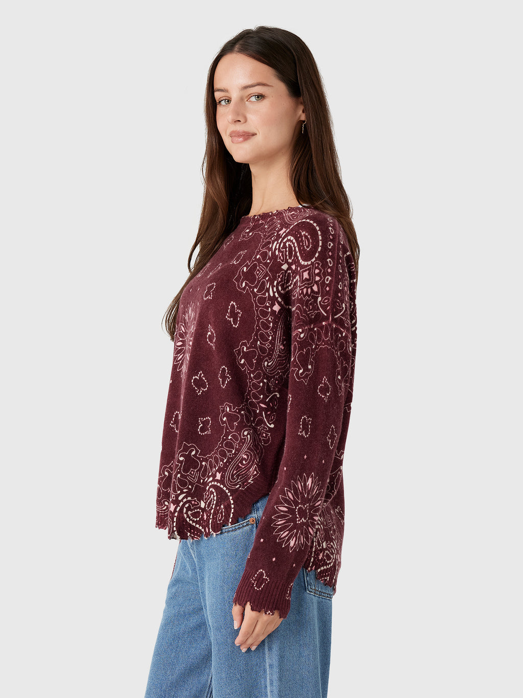 Kujten Women's Mela Bandana Sweater - Saint Bernard